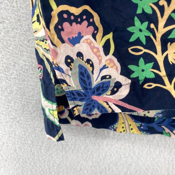 J.CREW LIBERTY PRINT Tank Top Womens 0 Sleeveless Tank Floral Paisley Shell Blue - Picture 6 of 10